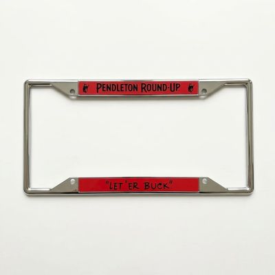 Pendleton Round-Up Metallic License Plate Frame