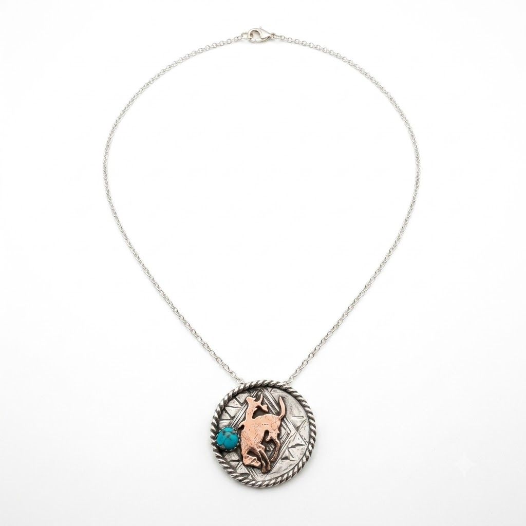 Pendleton Round-Up Aztec Copper Necklace