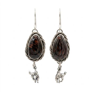 Pendleton Round-Up  Biggs Flame Teardrop Earrings