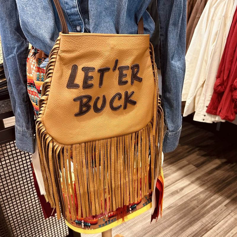 Pendleton Round-Up Brown Leather Let 'er Buck Purse