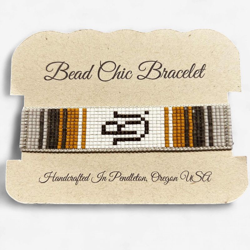 Pendleton Round-Up Gold RU Beaded Bracelet