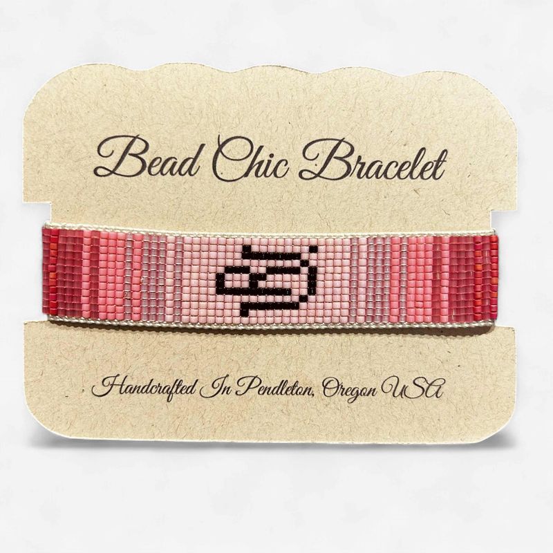 Pendleton Round-Up Pink RU Beaded Bracelet
