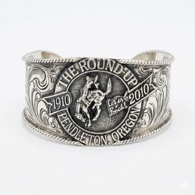 Pendleton Round-Up Vogt Silver Centennial Cuff