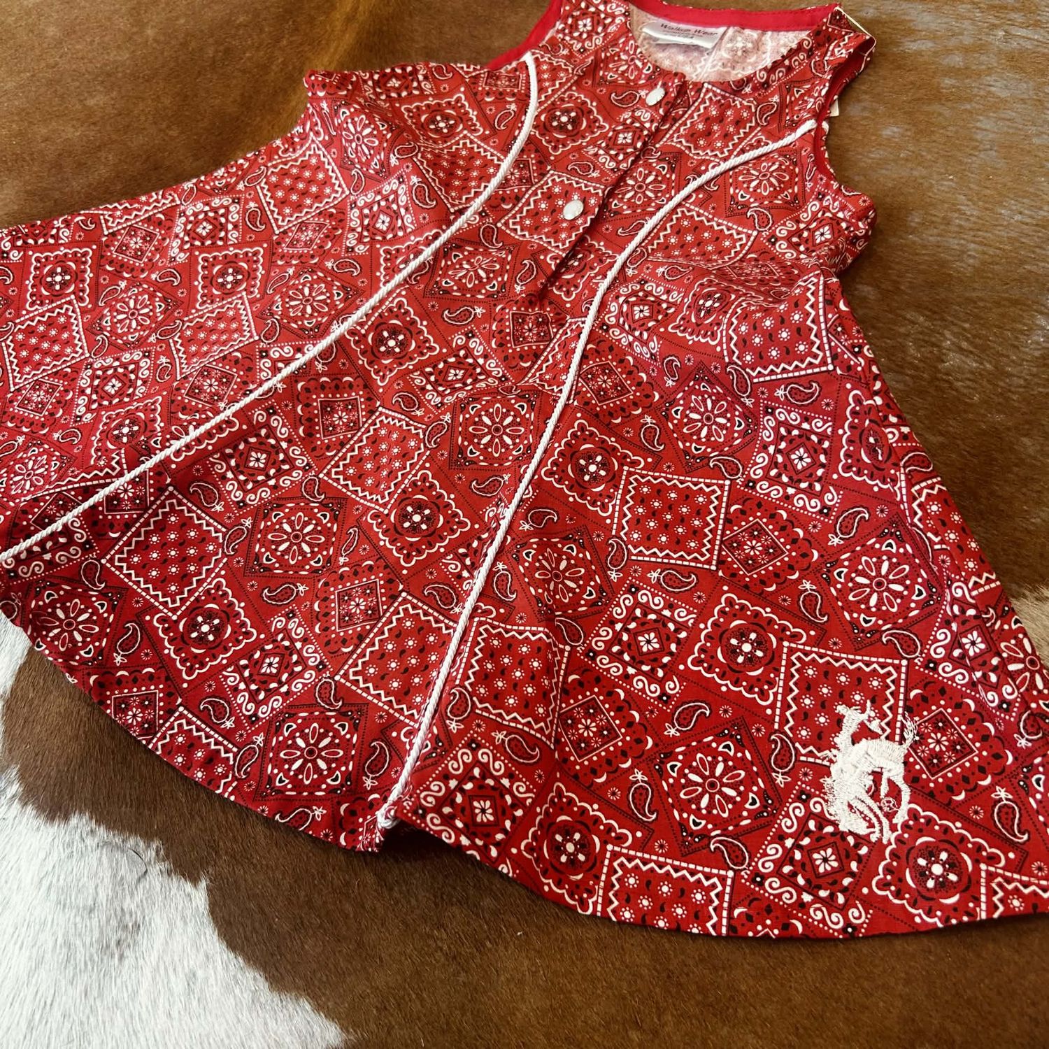 Infant Pendleton Round-Up Red Bandana Dress