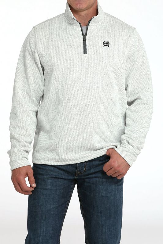 Men's Pendleton Round-Up Cinch 1/4 Zip Gray Pullover