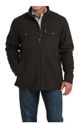 Men's Cinch Pendleton Round-Up Brown Knit Shirt Jacket