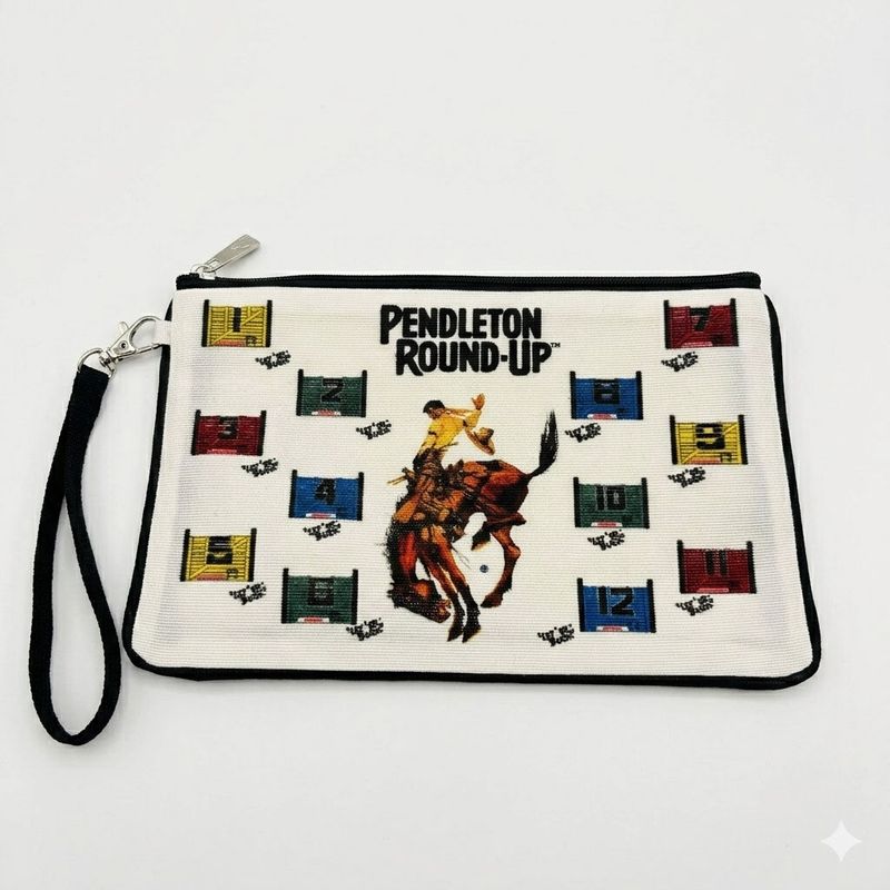 Pendleton Round-Up Chutes Wristlet