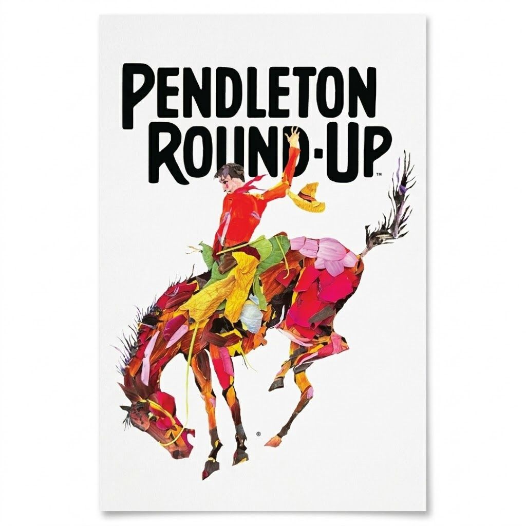 11x17 Pendleton Round-Up Petal Art Poster