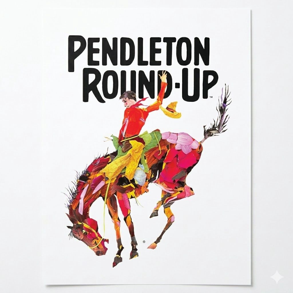 16x20 Pendleton Round-Up Petal Art Poster