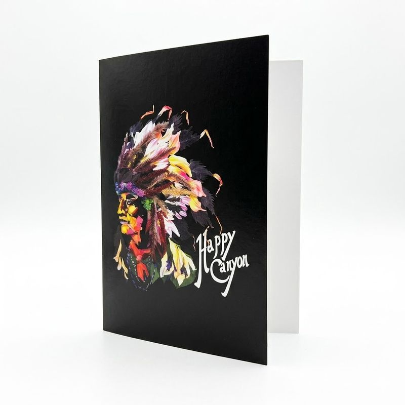 Happy Canyon Petal Art Greeting Card
