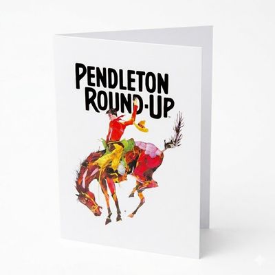 Pendleton Round-Up Petal Art Greeting Card