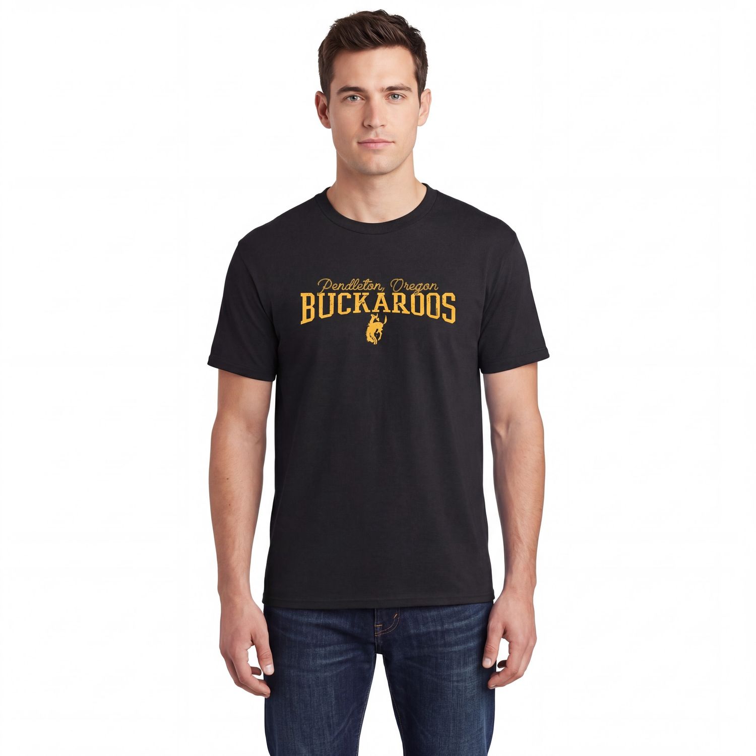 Men's Black Buckaroo Rope Tee