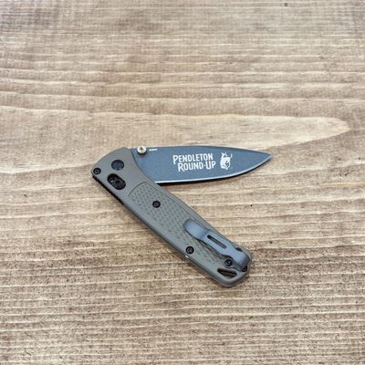 Pendleton Round-Up Benchmade Bugout Ranger Green Grivory Knife