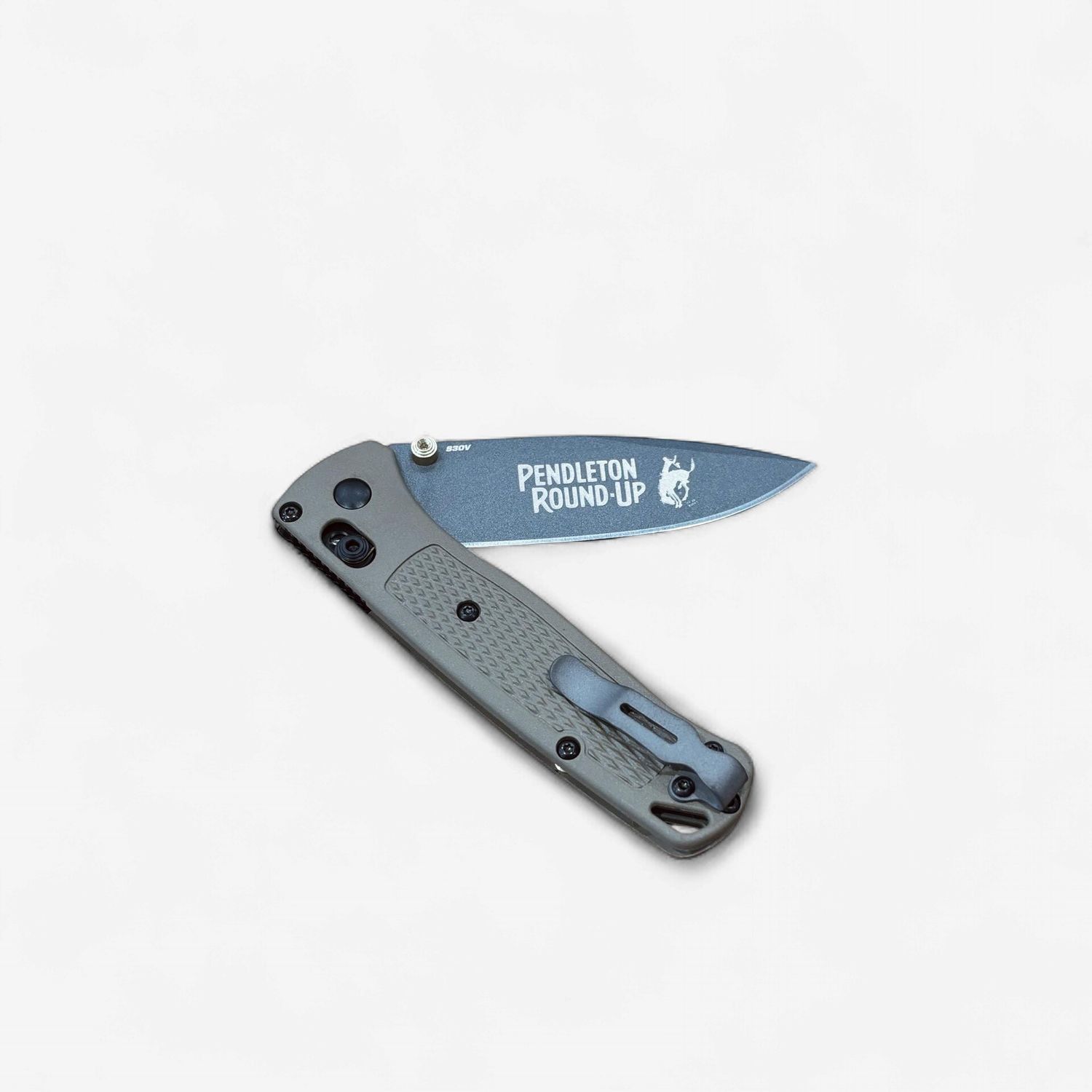Pendleton Round-Up Benchmade Bugout Ranger Green Grivory Knife