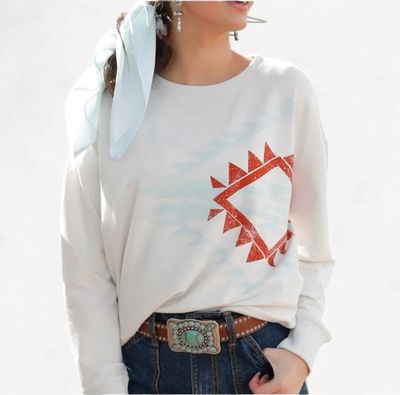 Ladies Cruel Pendleton Round-Up Southwest Crewneck