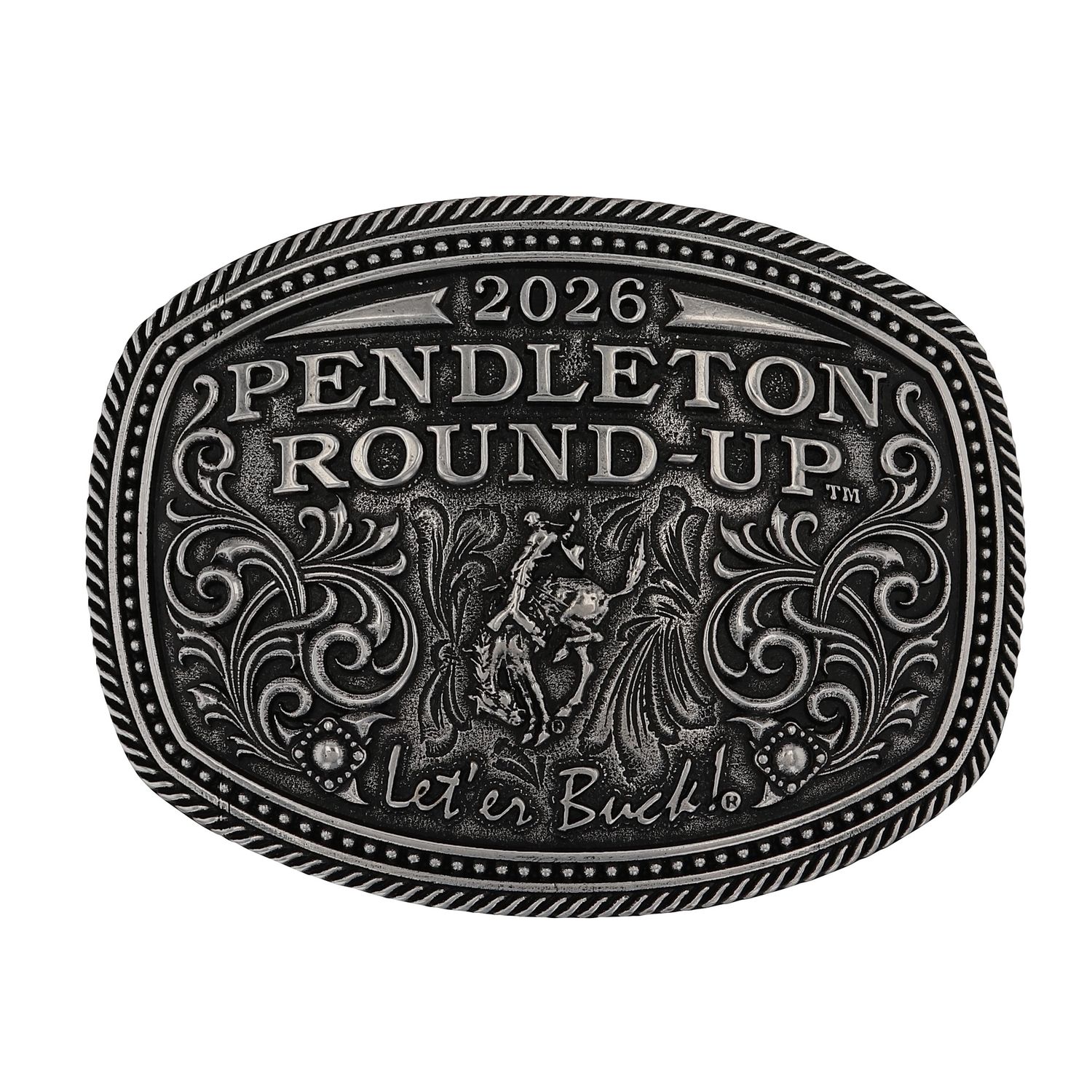 2026 Pendleton Round-Up Pewter Cast Buckle