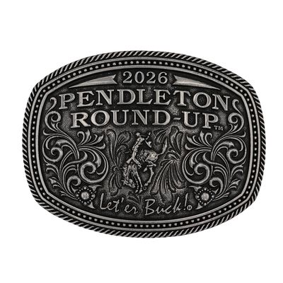 2026 Pendleton Round-Up Pewter Cast Buckle
