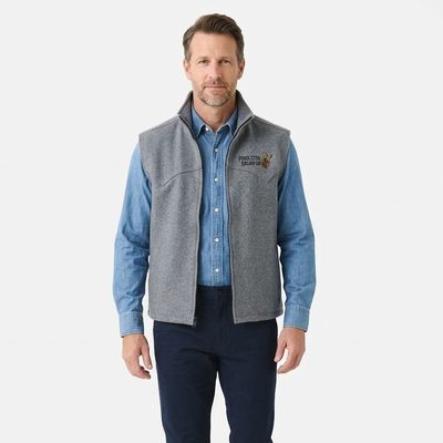 Men's Schaefer Pendleton Round-Up Gray Wool Arena Vest