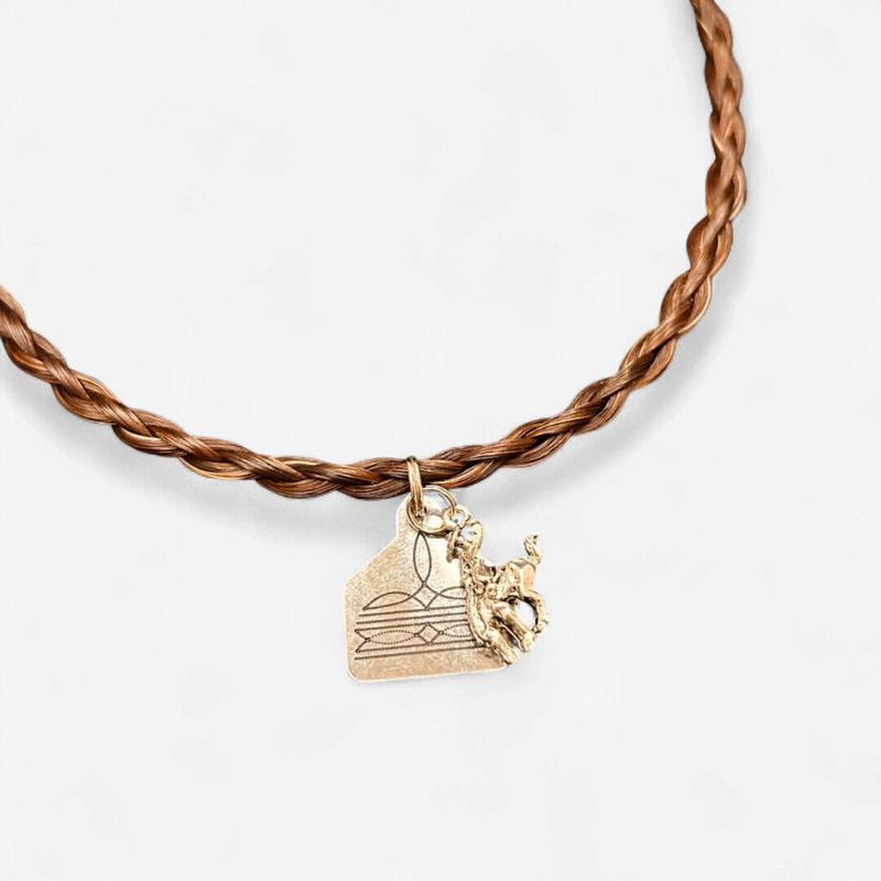 Pendleton Round-Up  Boot Stitch Necklace