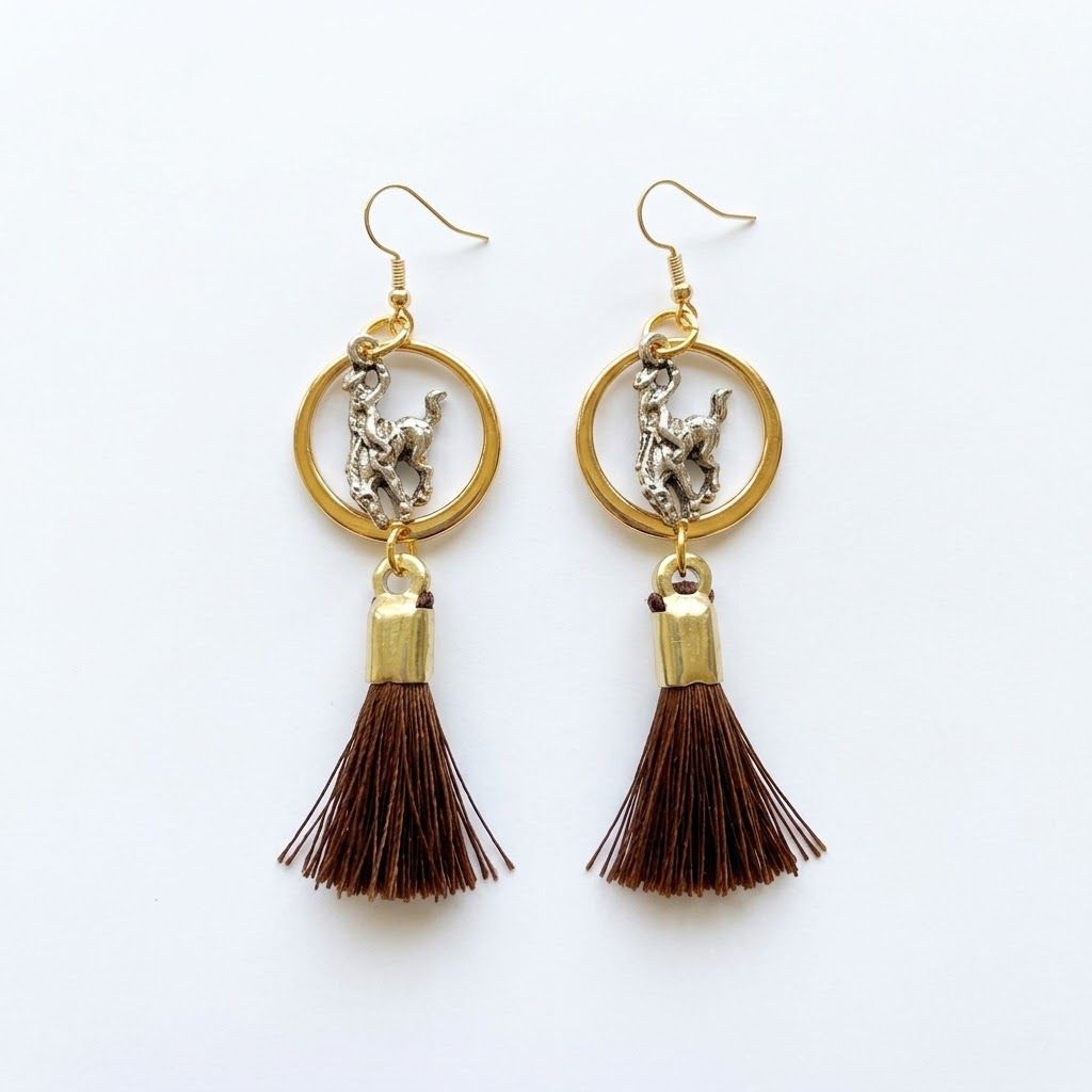 Pendleton Round-Up Gold Rein Earrings