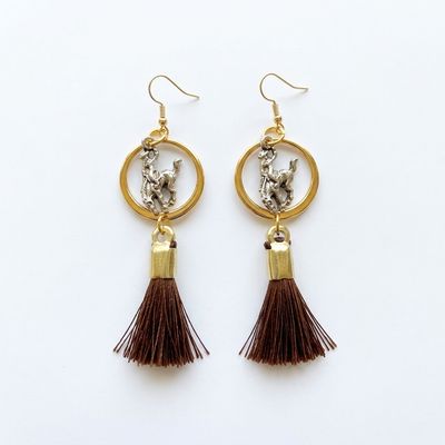 Pendleton Round-Up Gold Rein Earrings