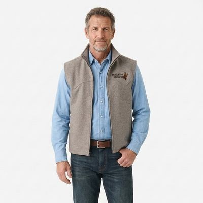 Men's Schaefer Pendleton Round-Up Taupe Wool Arena Vest