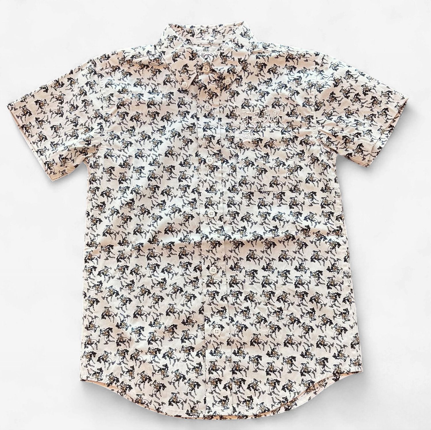 Youth Cinch Pendleton Round-Up Rodeo Short Sleeve Button Up