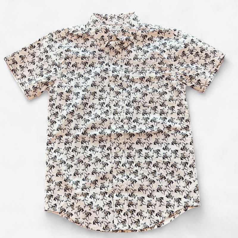 Youth Cinch Pendleton Round-Up Rodeo Short Sleeve Button Up