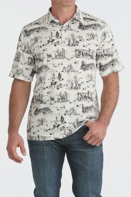 Men's Cinch Pendleton Round-Up Western Arenaflex Polo