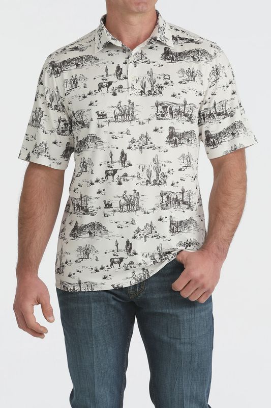 Men's Cinch Pendleton Round-Up Western Arenaflex Polo