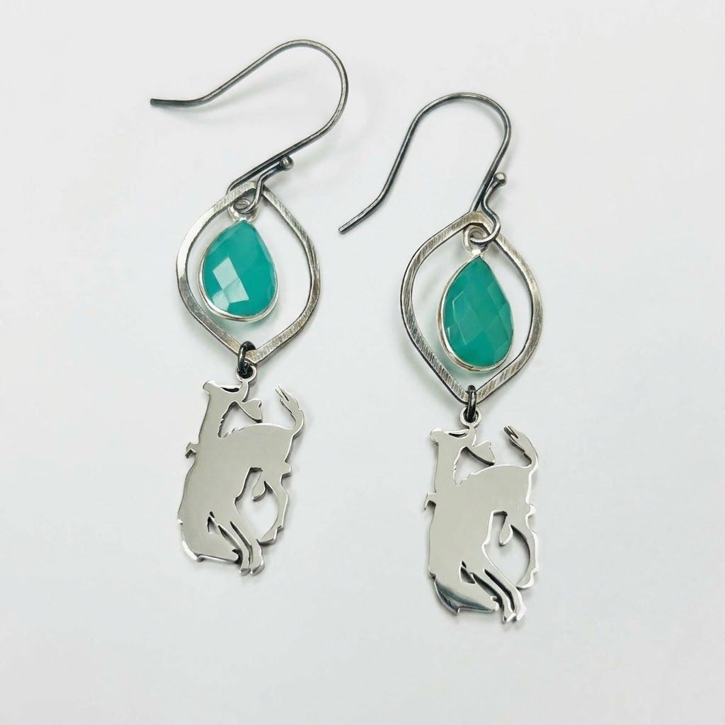 Pendleton Round-Up Aqua Earrings