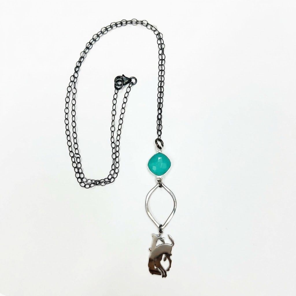 Pendleton Round-Up Aqua Necklace