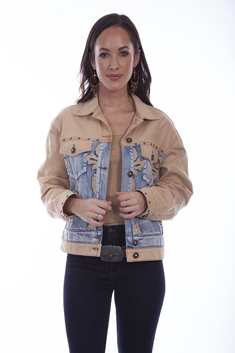 Pendleton Round-Up Scully Color Block Denim Jacket