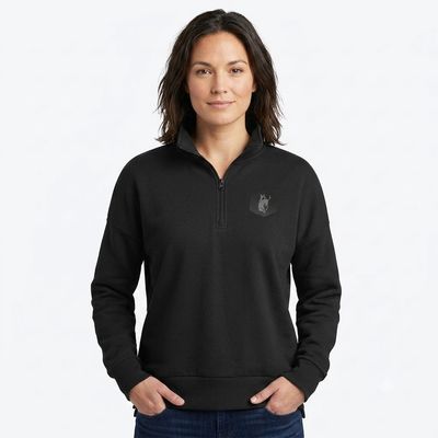 Ladies Pendleton Round-Up Black Cora 1/4 Zip