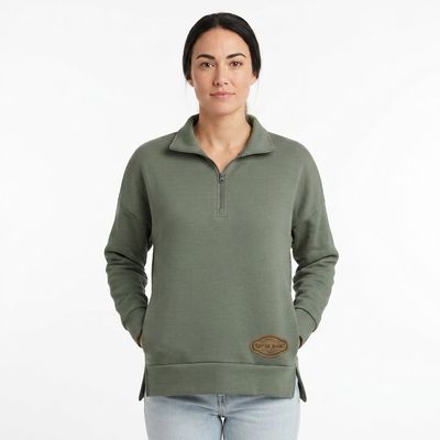 Ladies Pendleton Round-Up Green Cora 1/4 Zip