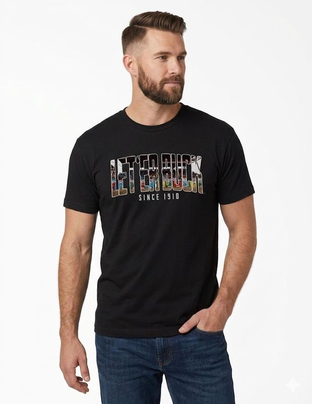 Men's Pendleton Round-Up Let 'er Buck Grandstands Tee