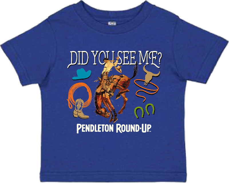Toddler Pendleton Round-Up Did You See Me Tee