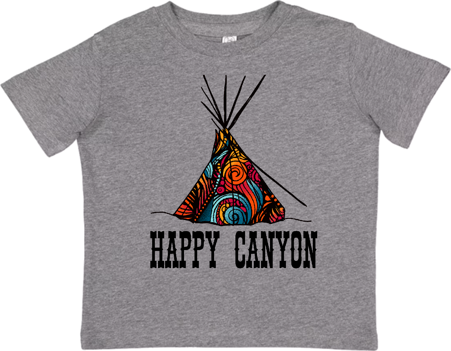 Toddler Happy Canyon Teepee Tee, size: 2T