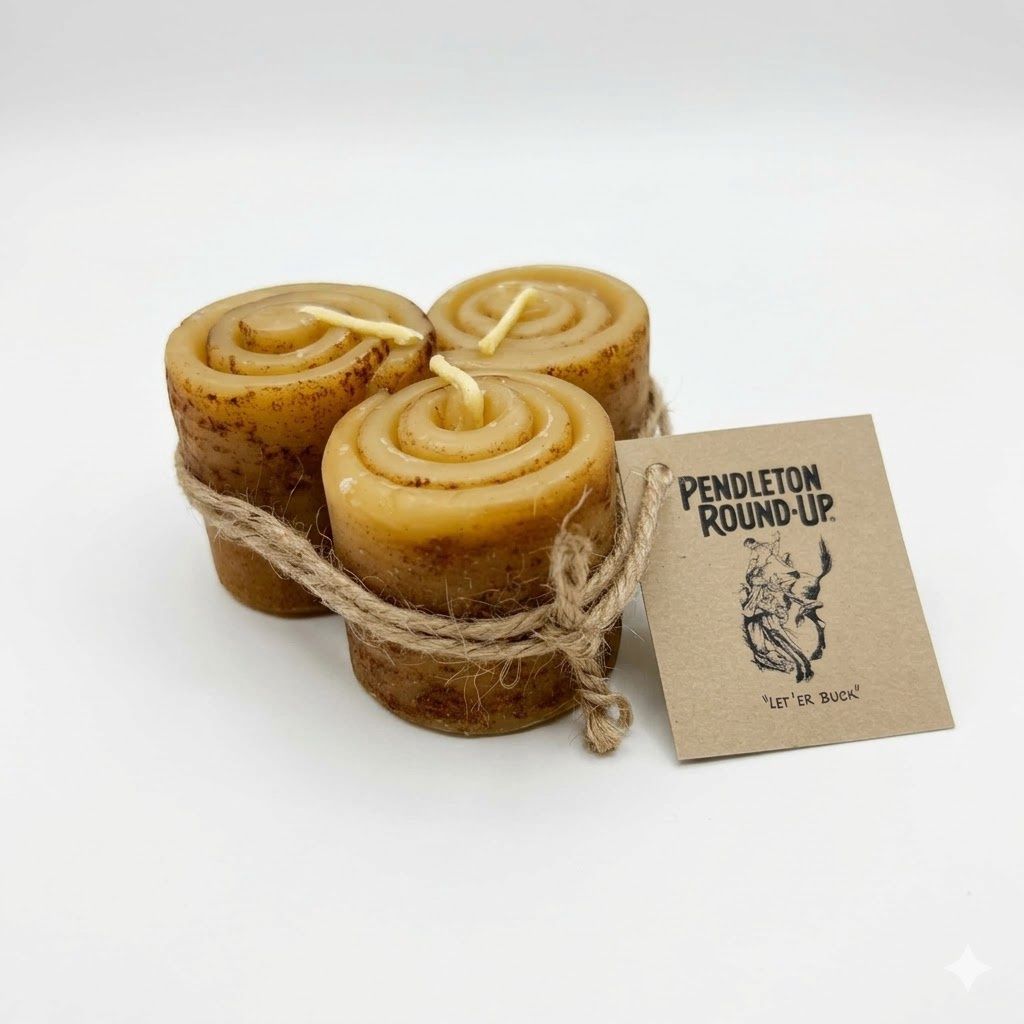 Pendleton Round-Up Cinnamon Roll Votive Candle Set