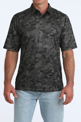 Men's Cinch Pendleton Round-Up Black Camo ArenaFlex Polo