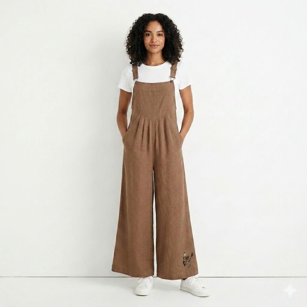 Ladies Cruel Pendleton Round-Up Brown Jumpsuit
