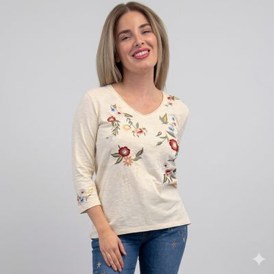 Ladies Caite Pendleton Round-Up Birch Greta Top