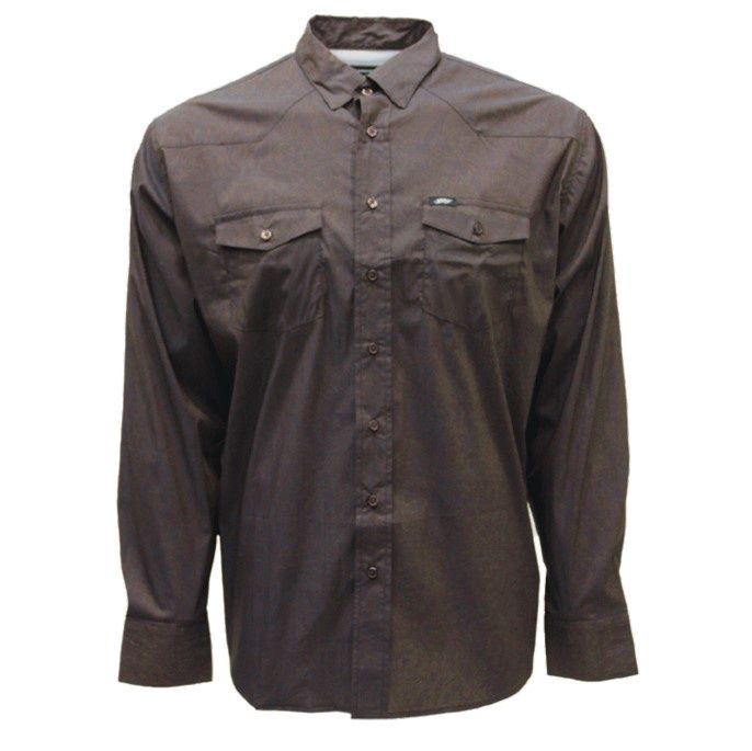Men's Hooey Pendleton Round-Up Brown Maverick Long Sleeve Button