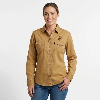 Ladies Hooey Pendleton Round-Up Del Denim Chambray Shirt