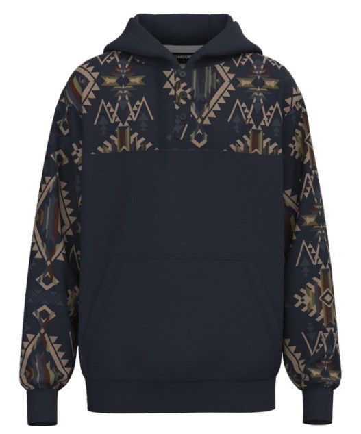 Youth Hooey Pendleton Round-Up Navy Jimmy Hoodie