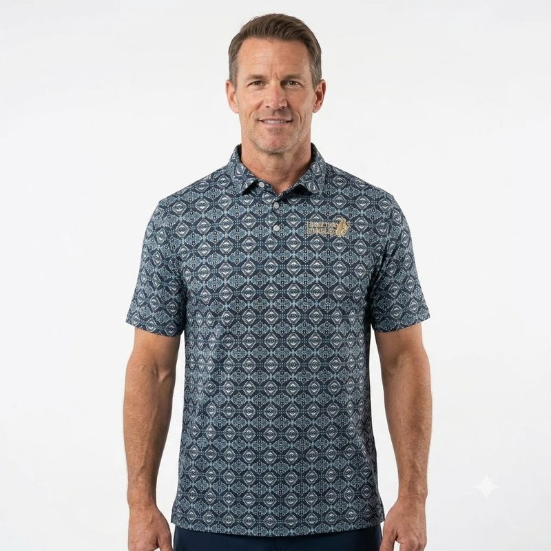 Men's Wrangler Pendleton Round-Up Black Checotah Polo