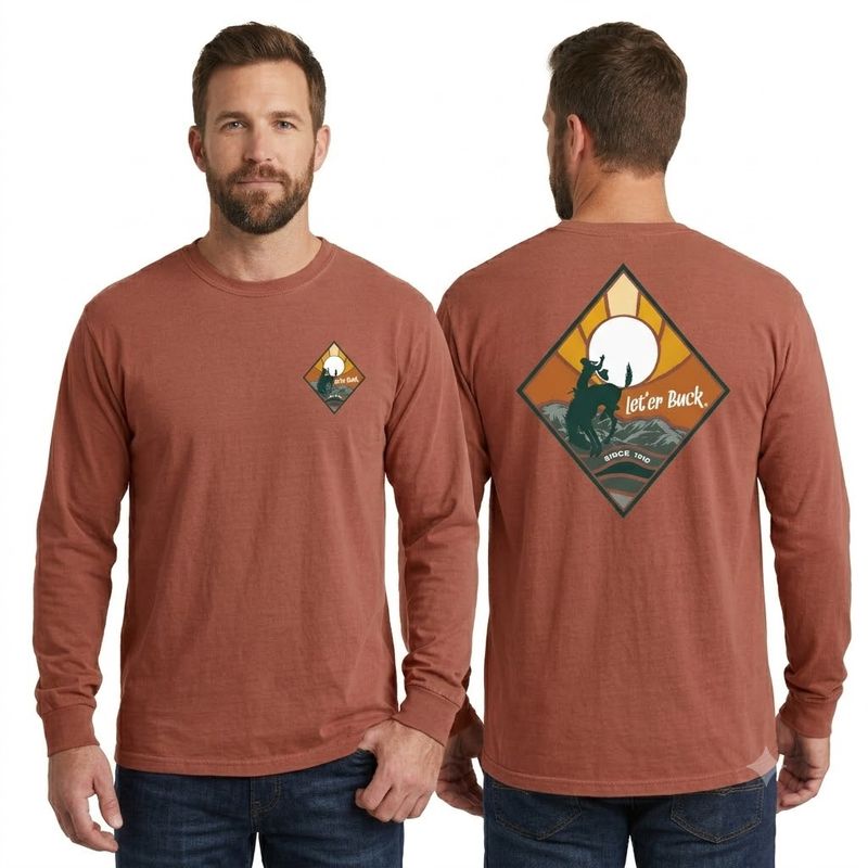 Men's Pendleton Round-Up Redwood Topmast Long Sleeve Tee