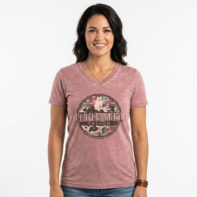 Ladies Pendleton Round-Up Wippersnap Tee
