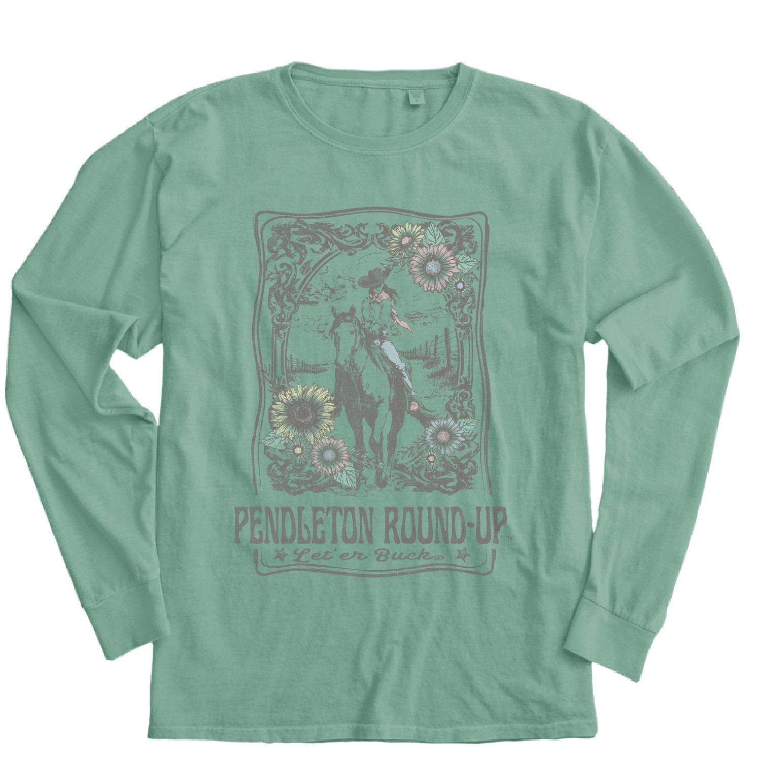 Pendleton Round-Up Lagoon Tipton Cowgirl Long Sleeve Tee