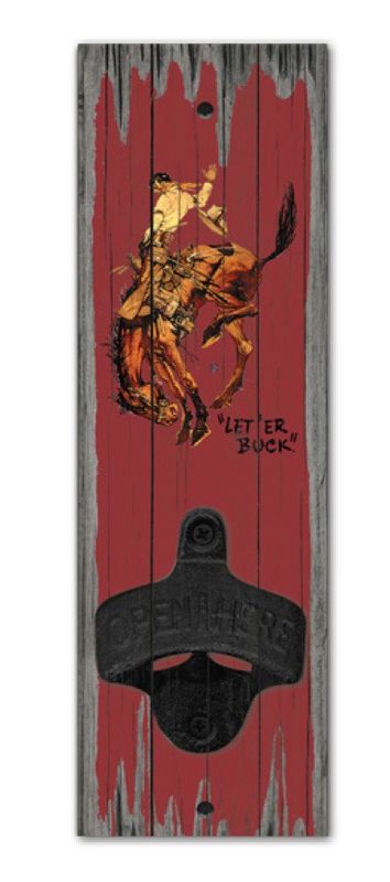 Pendleton Round-Up Red Wall Mount Bottle Opener